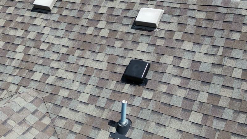 Roof vents and penetrations across the shingle field